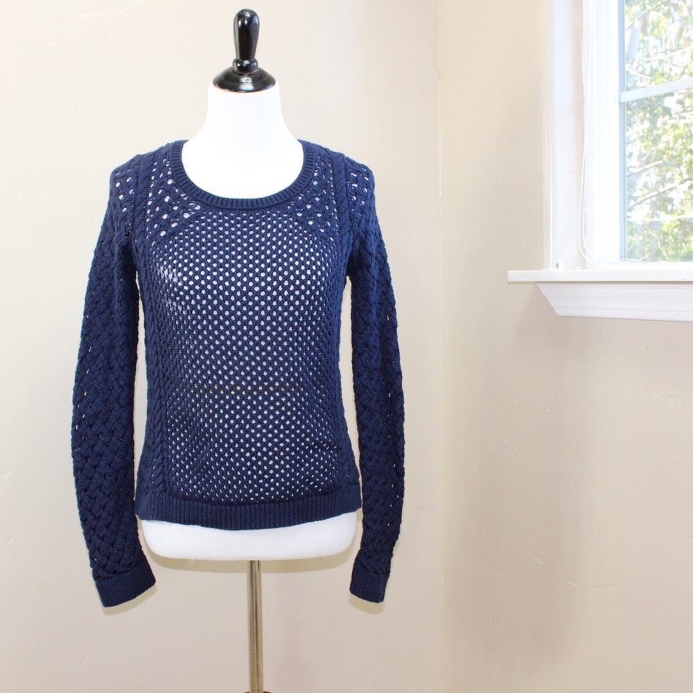 Anthropologie Moth Open Knit Sweater